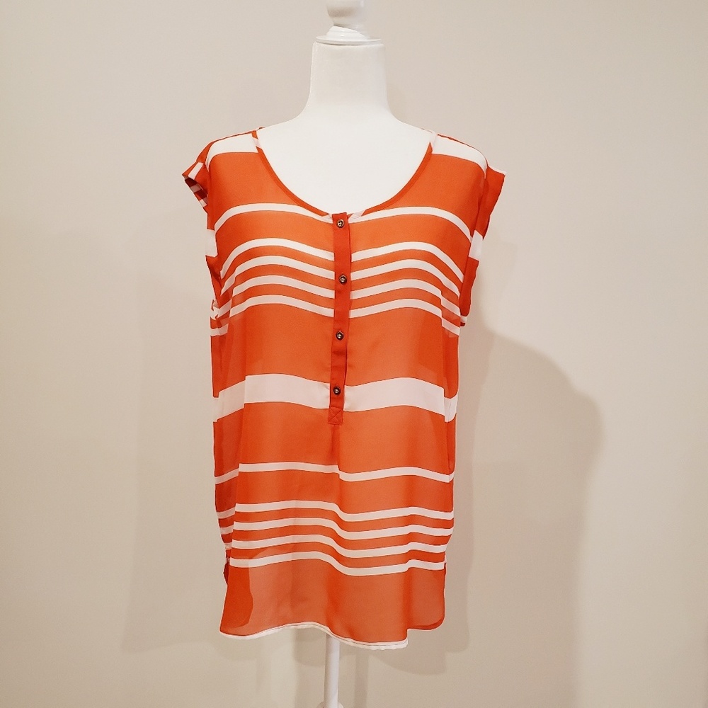 LOFT Striped Blouse